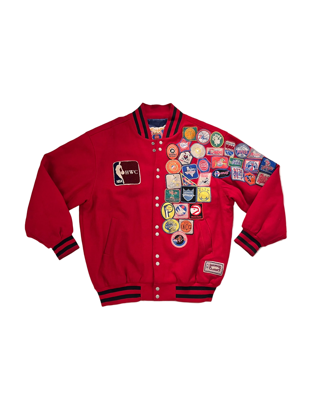 Jeff Hamilton NBA Hardwood Classics Patch Varsity Jacket