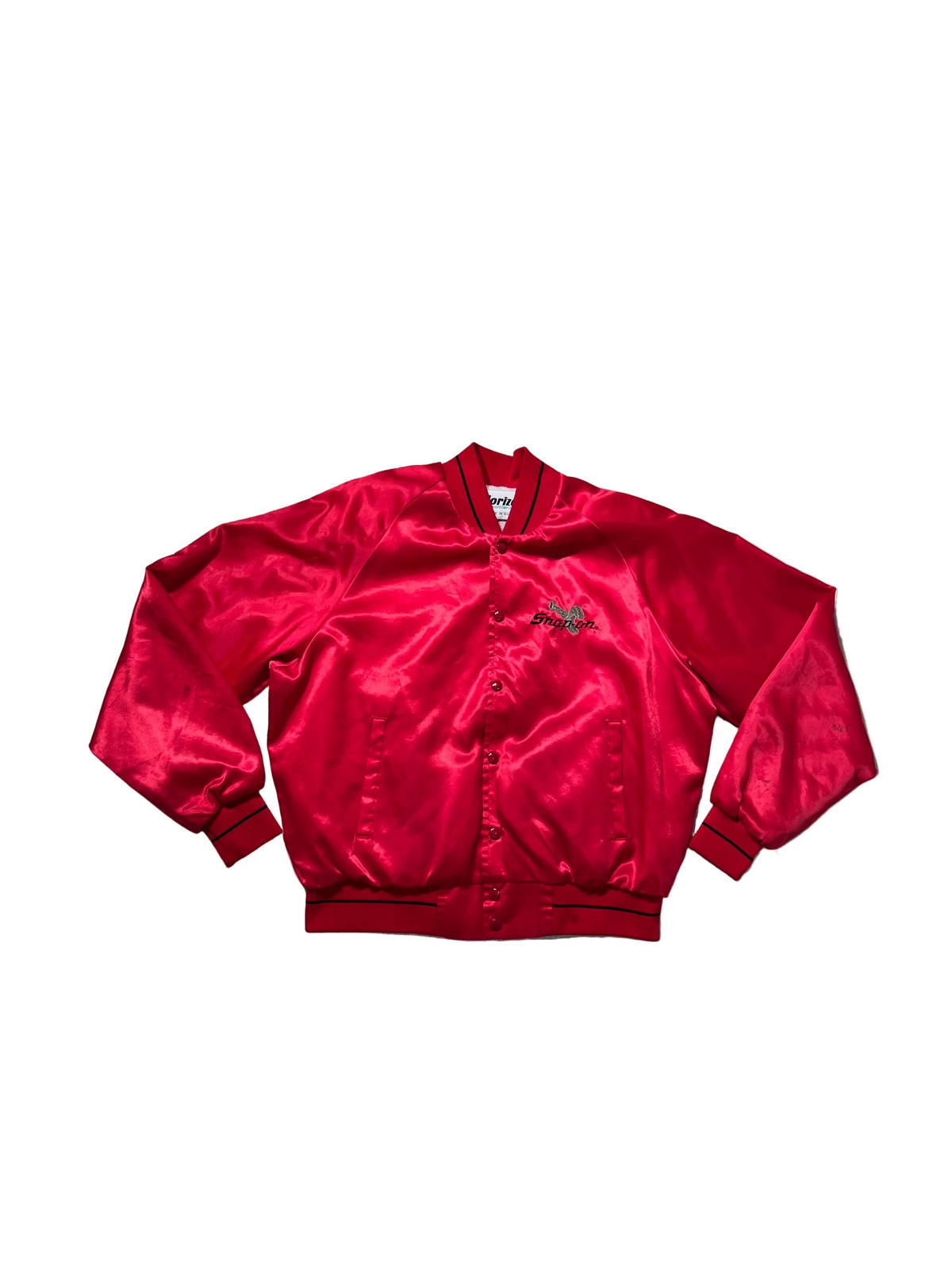 90s Snap-On Tools Red Jacket, Embroidered Screw Logo, Made in USA